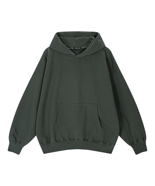 Плотное худи оверсайз кроп (khaki)