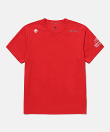 BTF 팀 기능성 반팔 티셔츠 레드