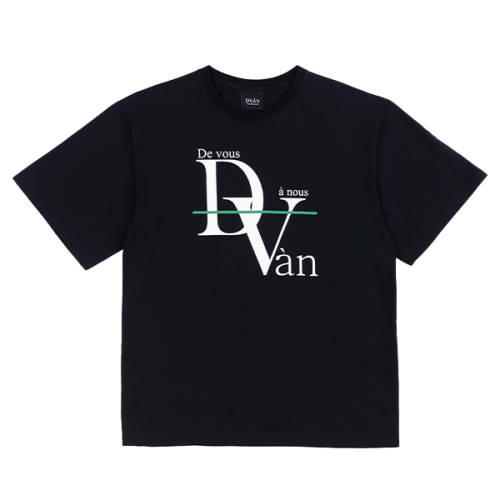 드반(DVÀN) BASIC LOGO T-SHIRT BLACK 베이직 로고 티셔츠 - 사이즈 & 후기 | 무신사