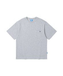 남여공용 코튼 베이직 아트웍 반팔 티셔츠[M-GREY](UA4ST96_51)