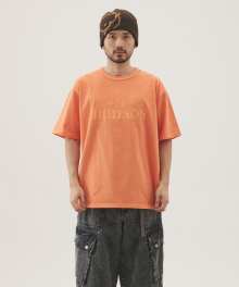 PIGMENT DYED BASIC SHORT SLEEVE ORANGE_FQ2KT53U