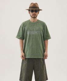 PIGMENT DYED BASIC SHORT SLEEVE GREEN_FQ2KT52U