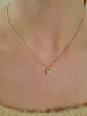 피오레(FIORE) crystal love lock necklace