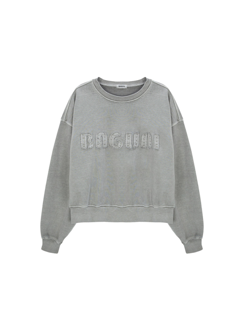 Heavy Pigment Lettering свитшот - серый