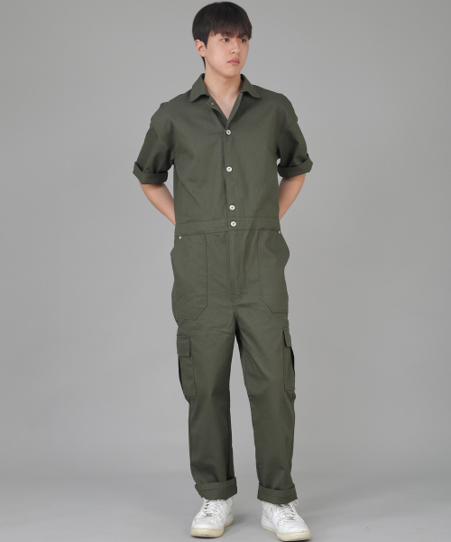 Карго-комбинезон с коротким рукавом Retro Line RLC-514 Khaki