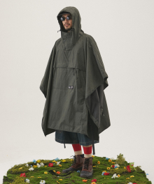 CRACK PACKABLE PONCHO OLIVE_FQ2WJ96U