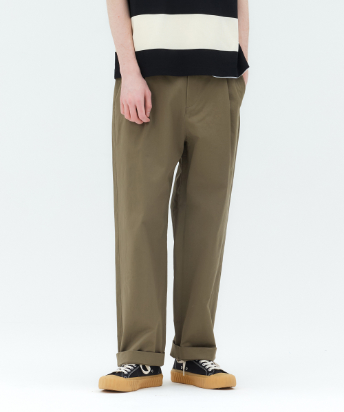 Relaxed Fit One-Tuck Pants - 3 color MYPT3151