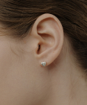 티오유(TOU) [Silver925] WE023 Silver chubby heart earring