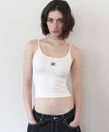 Square Logo String Sleeveless - White