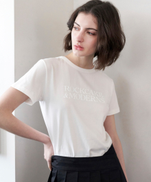 Moderns Logo Top - White