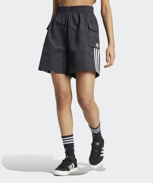 아디다스(ADIDAS) 3S 카고 숏 팬츠 - 블랙 / JH1077 - 사이즈