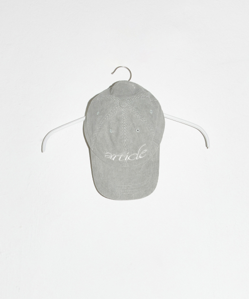 ARTICLE CORDUROY CAMP CAP - GREY