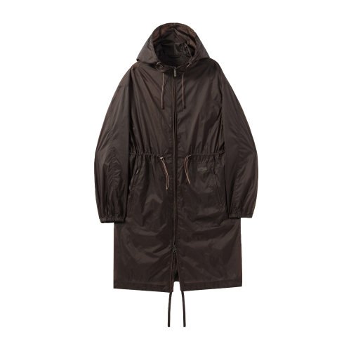 W SHEER TRENCH PACKABLE COAT - BROWN (P242WCT351)