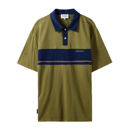 VINTAGE CYCLE COLLAR JERSEY - OLIVE (P242MPL511)