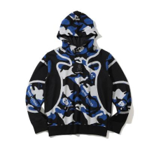 M GN SKULL & CAMO MIX JQD KNIT HOODIE LQ1IB02M