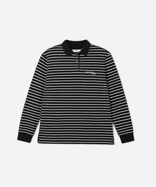 01 M.C UNISEX, Stripe PK Shirt / Black