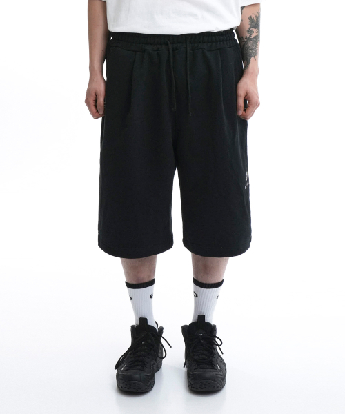 ★OY★B.S LOGO HALF SWEAT PANTS-BLACK★正規品/韓国直送料込 ☆OY☆B.S LOGO SWEAT PANTS-BLACK☆正規品/韓国直送料込/人気