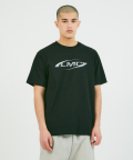 3D METALLIC LOGO TEE black