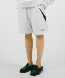 CHEMICAL SOCCER SWEAT SHORTS light heather gray