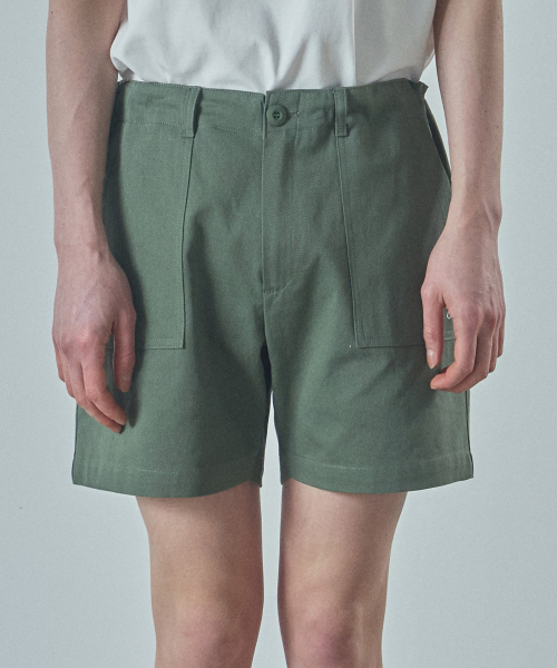 Однотонные шорты Fatigue - Khaki