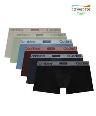 코데즈컴바인 이너웨어(CODES COMBINE INNERWEAR) 컬러풀 코드 포인트 드로즈 6PACK