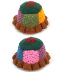 유니버셜 케미스트리(UNIVERSAL CHEMISTRY) Green Flower Knit Drop Bucket Hat 니트버킷햇