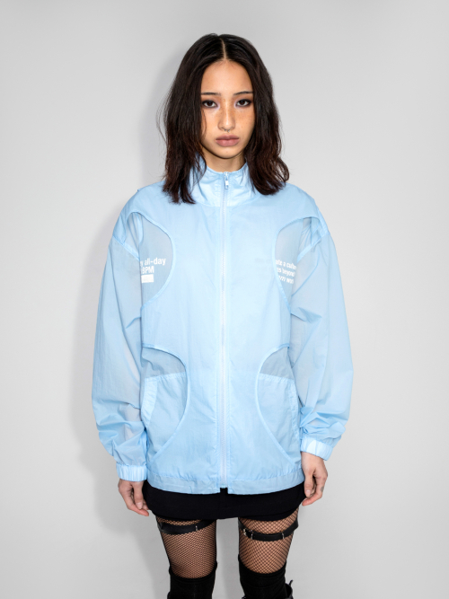 CURVED LOGO WINDBREAKER BLUE