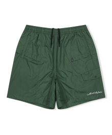 Paneled Comfort Shorts Green