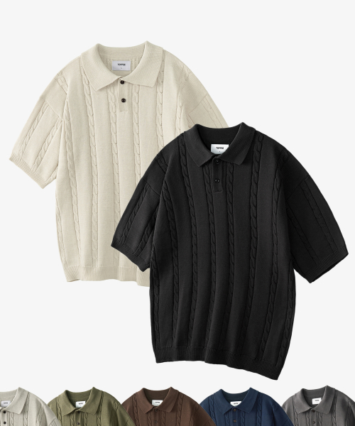 [2PACK] COOL CABLE HALF COLLAR KNIT (7 COLOURS)