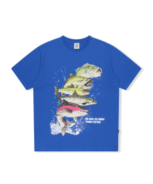 Y.E.S Fishes Tee Blue