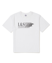 L&S 러너 로고 반팔 티셔츠 B24ST06WH