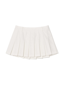 GIRLFRIEND PLEATED MINI SKIRT (WHITE)