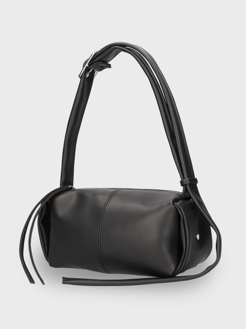 Кожаная сумка PEANUT BAG COW LEATHER BLACK