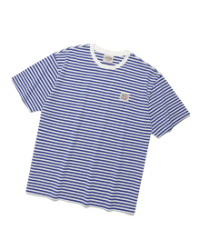 VAMOS LABEL SS STRIPE BLUE