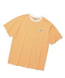 VAMOS LABEL SS STRIPE ORANGE