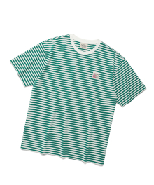 VAMOS LABEL SS STRIPE GREEN