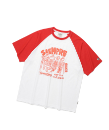 PLAY GROUND RAGLAN SS ORANGE