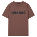 버커루(BUCKAROO) 스탠다드핏 버커루 로고 TS(B242Z1010P) 브라운