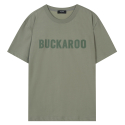 버커루(BUCKAROO) 스탠다드핏 버커루 로고 TS(B242Z1010P) 라이트 카키