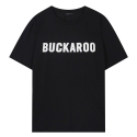 버커루(BUCKAROO) 스탠다드핏 버커루 로고 TS(B242Z1010P) 블랙
