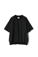 홀리선(HORLISUN) Jameson Short Woven Pullover Shirt Black