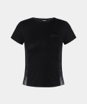 배드블러드(BADBLOOD) 세컨드 스킨 베이비 티셔츠 - 블랙