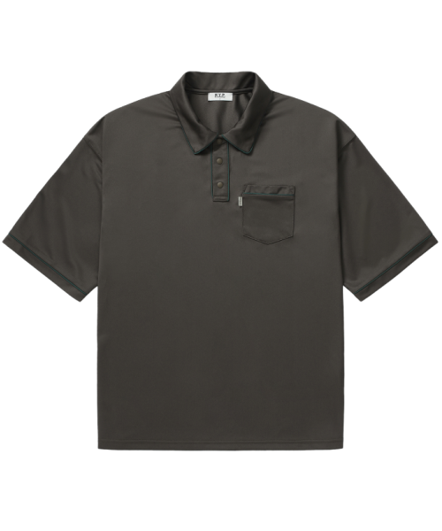Goofy Skater Boy Polo Shirt (brown)