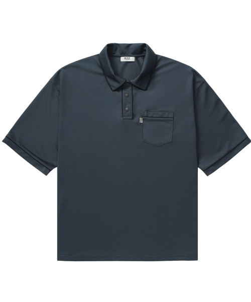Goofy Skater Boy Polo Shirt (charcoal)