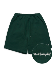 SIGN LOGO OG SWEAT SHORT - D/GREEN