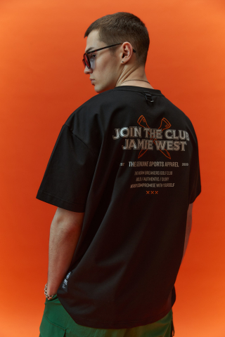 클럽프린트 소로나 티셔츠 (블랙)