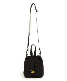 [MG｜LF] EMBROIDERY POUCH BAG - BLACK