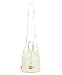 [MG｜LF] EMBROIDERY POUCH BAG - IVORY