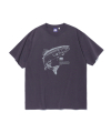 CLRD Fish Graphic T-Shirt Charcoal