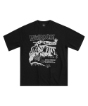 엠오오(MOO) 빈티지 펑크 반팔 티셔츠 - 블랙